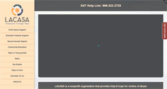 Desktop Screenshot of lacasacenter.org