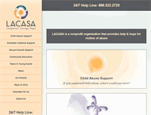 Tablet Screenshot of lacasacenter.org